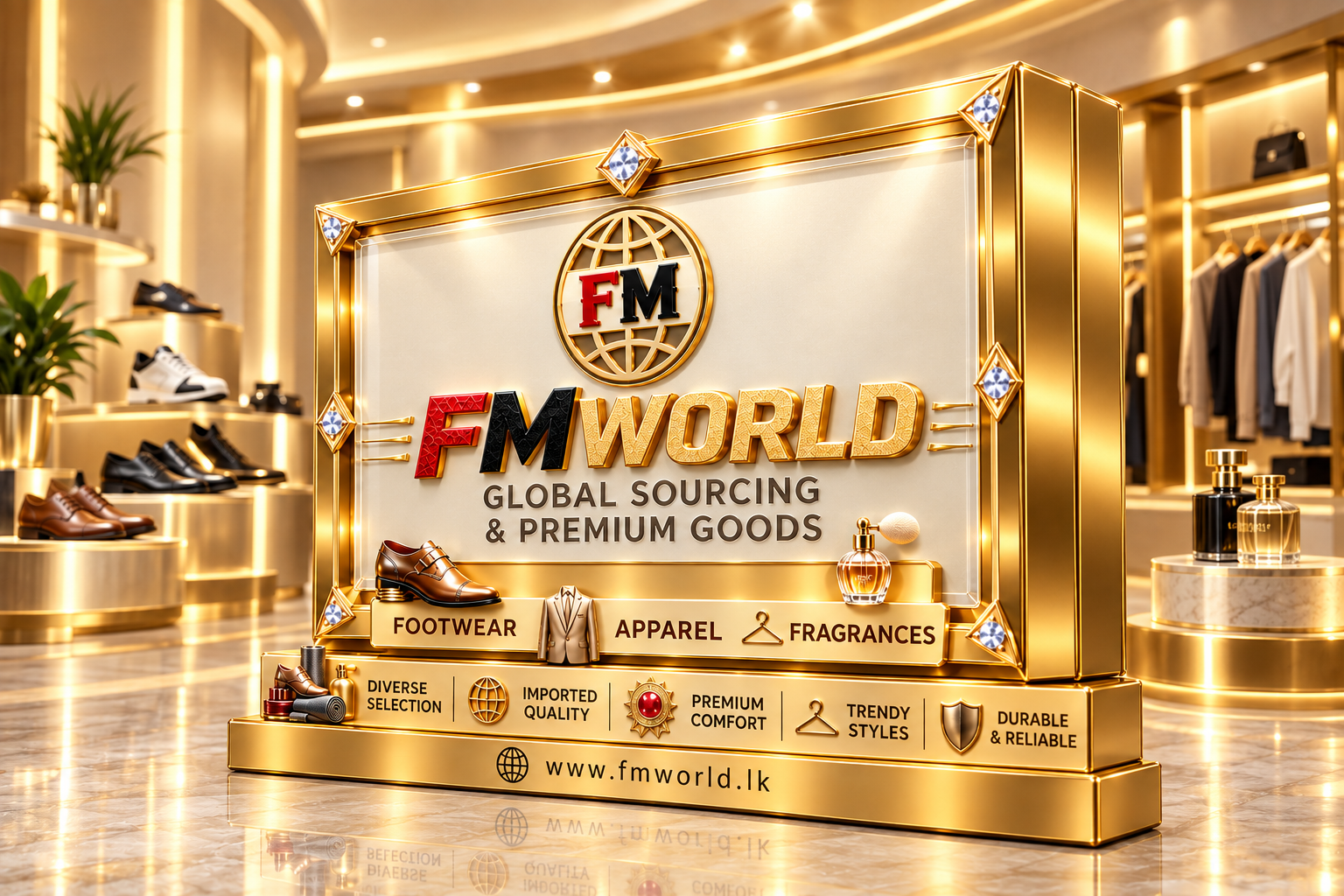 FM World Gold Plaque Showcase